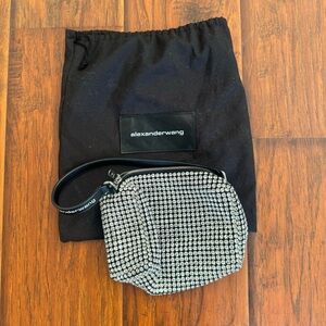 Alexander Wang Silver Rhinestone Mini Bag